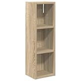 WRJENFSC Armadietto da bagno in rovere Sonoma, moderno armadietto da parete per il bagno, pensile stretto con 2 ripiani, salvaspazio, 20 x 16 x 62,5 cm