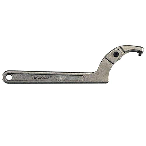 Teng Tools 1-1/4 Inch to 3 Inch (6mm Pin Size) Adjustable C Pin Spanner Hook Wrench - HP2026