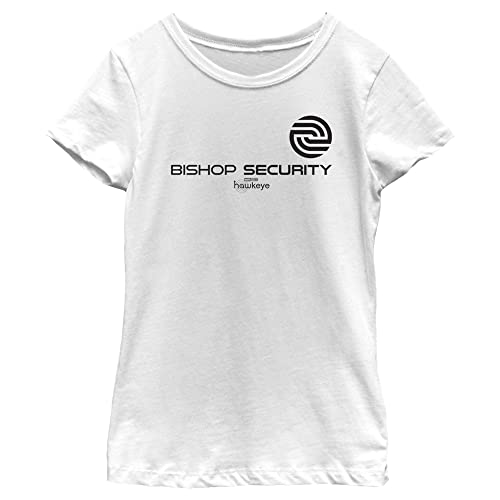 T-shirt Marvel Hawkeye Bishop Security blanc vêtement fille taille L