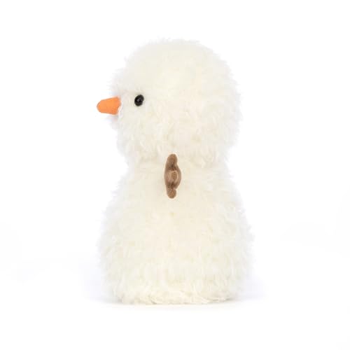 Image of Jellycat Little Snowman Stuffed Toy, 7 inches - Snowman Plush - Classic Children's Toy Decor