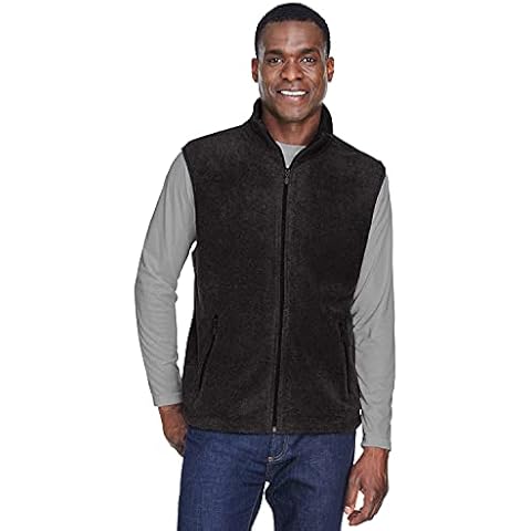 Harriton Adult 8 oz. Fleece Vest M BLACK Cover
