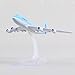 QIYUMOKE 747 Korean Model Airplane kit-1/400 Die-cast Metal Airplanes Model with Stand (6 inches) Air Plane Model Boeing 747 Gifts for Aviation Enthusiasts, Desktop Display Decorations