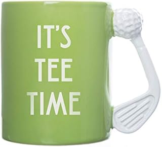 Boxer Gifts It's Tee Time Novelty Golf Gift Mug | Unique Club Handle | Cool Birthday Christmas Golfing Gift for Him