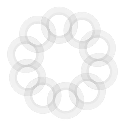 VILLFUL 10個 バスルーム用シリコーン製密封リング 耐変形 耐摩耗の排水口ガスケット 浴槽 洗面台排水栓対応 漏れ防止のユニバーサルシール
