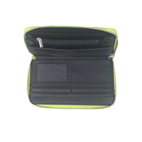 Image of Steve Madden Bzip-Web Zip Around Wallet Wristlet (Lemon)
