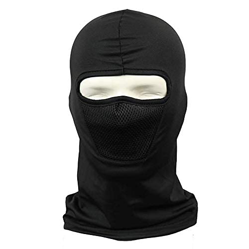 STYLISTY IND Face Mask Pro for Bikers,(Combo of 2) Riding, Cycling, Running & Hiking Protects from UV Rays, Wind, Sun, Dust 4 Way Stretch - Face Protection Balaclavas for Men & Women Black