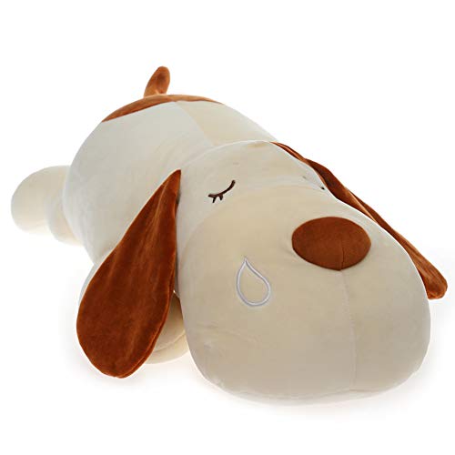 Dog Plush Hugging Pillow, Very Soft Puppy Stuffed Animals Toy Gifts (Brown, 21.6 inch)