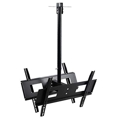 Doppelseitig Doppelbildschirm Halterung Fernsehen Aufhänger Decke Halterung 360 Grad Drehen Teleskop Wandhalterung Regal Allzweck 32-65 Zoll