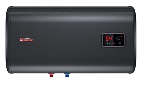Thermex ID 50 H Shadow Wi-Fi Elektrischer Warmwasserspeicher 42 L Horizontal Boiler 2000 W Flachboiler Emailletank Touchdisplay Smart-App 230 V