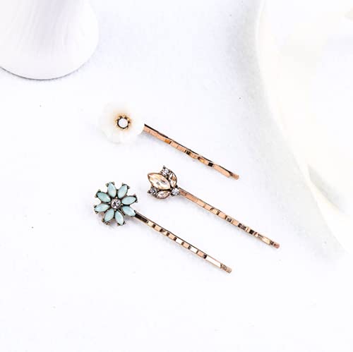 Miniatura 3 de YADIRF Paquete de 6 pines vintage Bobby Horquilla Rhinestone Jeweled Elegant Unique para el cabello DIY Accesorio