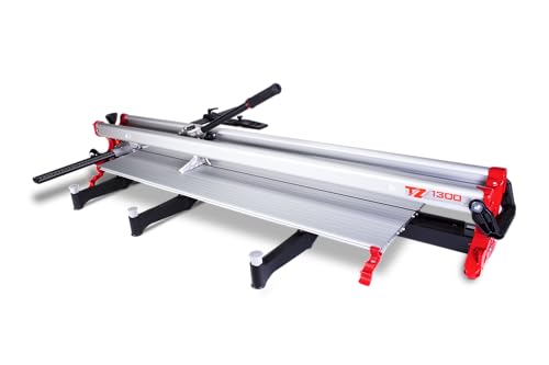 RUBI | Manuel Tile Cutter TZ -1300 | Professional Ceramic Tile Cutter Ideal For Intensive Cutting up to 51 3/16" | Robust Chassis Guides and Breaking System