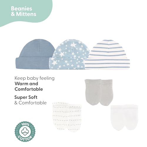 The Peanutshell Newborn Essentials Layette Gift Set for Baby Boys or Girls