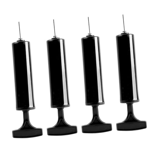 Toddmomy 4 Piezas inflador portátil Portable Air Pump inflador de Bicicleta compresor de Aire de Aire para inflables de Mano para de Baloncesto el plastico Black