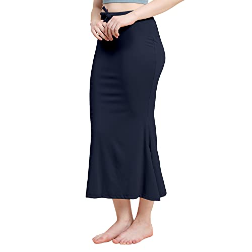 Image of Amazon Brand - Anarva Women Cotton Blended Saree Shapewear Regular Petticoat Skirt For Saree