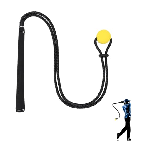 ZEMBSOYA Golf Swing Rope Trainer, Professional Golf Swing Training Aid, Improved Golfers Swing and Master Tempo, Golf Warm-Up Practice Equipment for Golfers of All Levels