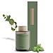 Produktbild Jean & Len Scented Room Diffusor Basil Mint & Eucalyptus, Raumduft mit Rattan-Stäbchen, sorgt 6 Wochen für ein angenehmes Dufterlebnis, erfrischende Duftkombination, vegan, 100 ml