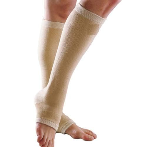 RKF Medical Knee High Open Toe Compression Stockings(Women&Men) Firm Support 20-30mmHg,Graduated Toeless Knee Support Stockings Hose for Swelling,Varicose Veins,Lymphedema(1 pc)-image-10