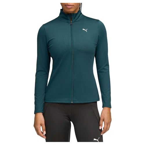 Image of PUMA Womens Strong Jacket Athletic Outerwear Casual - Green