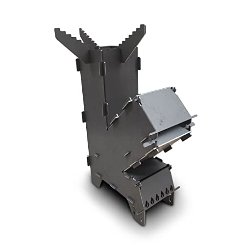 mocisa Raketenofen | Notofen | Campingkocher | zerlegbar | BBQ | Dutch oven...