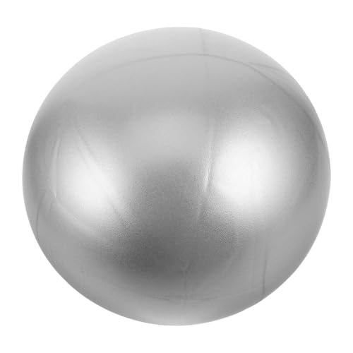 KOMBIUDA Pilates Ball Balanced Yoga Ball Soft Gym Equipment Easy to Carry Sturdy PVC Strength Silver