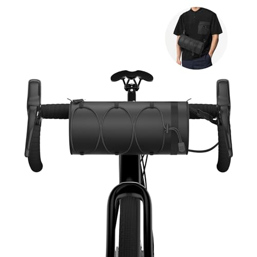 Bolsa Manillar Bicicleta, Bolsa Delantera para Bicicleta, Bolsa Mochila para Manillar Multifuncional a Prueba de Agua con Hombro Extraíble, 2.5L Gran Capacidad, para Carretera Bicicleta de Montaña