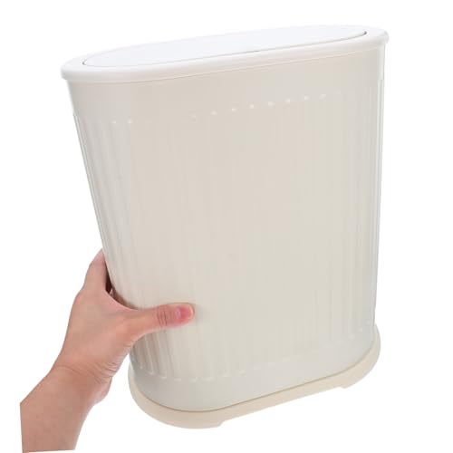 Poubelle plastique à pression Amosfun avec couvercle étanche pour déchets