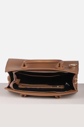Image of Allen Solly Women's Large Tote Shoulder Bag | Vegan Leather | Textured Finish | Lightweight & Durable | Everyday Use