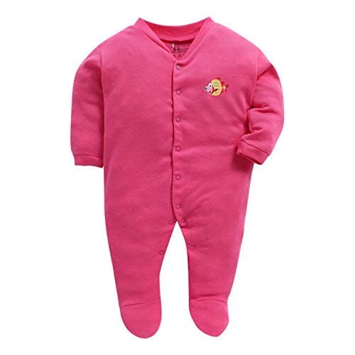 Image of Pooja Baby Rompers Sleepsuit Kid's Cotton All Over Print Night Suits Pack of 3