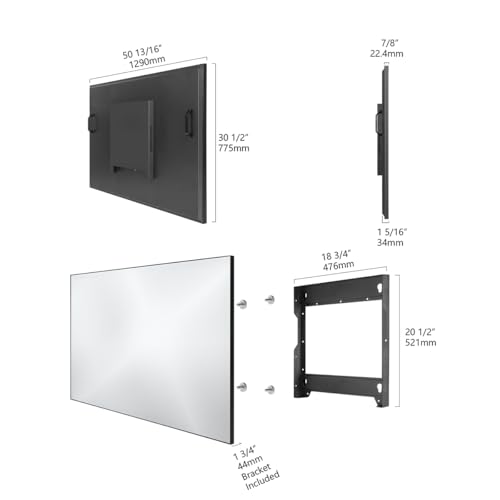 Image of 55 inch 4K UHD Smart Mirror TV for Bathroom - IP65 Waterproof, Built-in Alexa Voice Control, ATSC Tuner, webOS System, Wi-Fi & Bluetooth - Model HYM55A (2026)