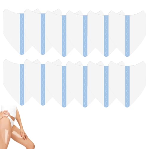 KLINNA Parches antirozaduras para muslos (12 unidades, protección invisible para el muslo) para mujer, almohadillas transparentes antifricción, transpirables y alternativas a las bandas del muslo