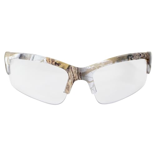 Global Vision Eyewear Metro WHT CAMO CL Metro Safety Glasses, Clear Lens, Frame, White Camo2