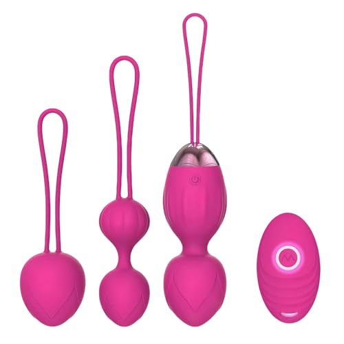 Kegel Exercise Women Pelvic Floor Exercise Devices,Set of 3 Premium Silicone Kegel Weights & Control Female Pelvic Muscle Training Kit for Women: Beginners & Advance