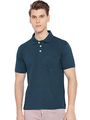 Image of CHKOKKO Men's Polo Cotton Regular Fit Half Sleeves T-Shirt with Pocket