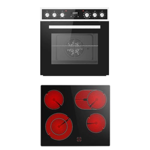 PKM Einbauherdset EHS8-2KBG - Premium Set - 9 Backofenfunktionen - Touch Control