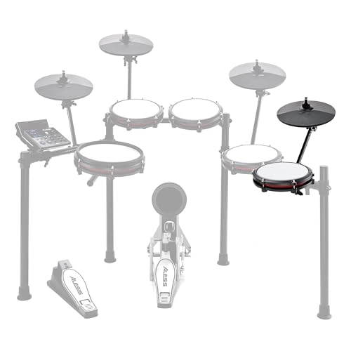 Alesis Drums Nitro Max Expansion Pack - Espansione Per Kit Di Batteria Nitro Max Con Tom Pad In Mesh, Piatto Da 10" Con Effetto Choke E Cavi