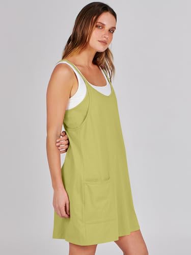Image of ANRABESS Women Athletic Dress Summer Tennis Workout Active Sports Mini Romper Dress Built in Shorts Travel Vacation Clothes