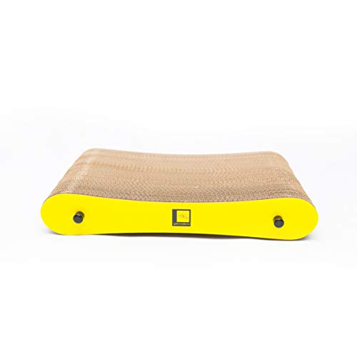 Gatomoderno Arranhador para Gatos de Papelão Kraft, Cama para Gatos, Brinquedo para Gatos, Modelo Sã