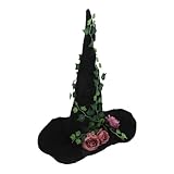 Casquette de cosplay de sorcière : ce chapeau présente un design de vigne gothique unique et sombre, ajoutant une touche distinctive et mystérieuse à votre ensemble d'halloween, casquette de sorcière d'halloween.