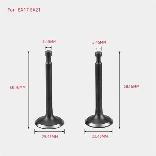 Soupapes de rechange EX21 EX17 pour fuite de compression