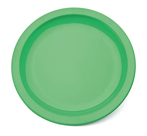 Harfield 23cm Polycarbonate Narrow Rimmed Plate Emerald (Pack of 4)