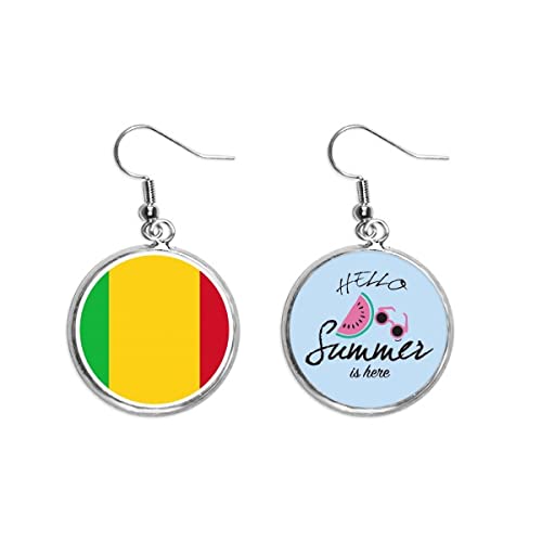 Pendientes de sandía de Mali África para lucir en tus tardes de playa