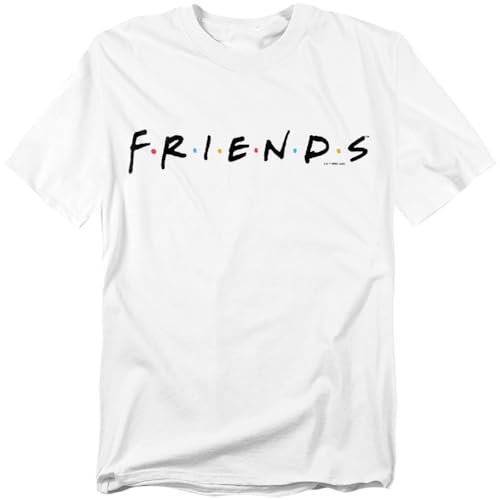 Popfunk Friends TV Show Logo White T-Shirt (Large)