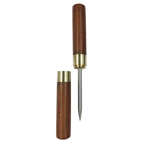 comboss Ice Pick 6.7" Ultra Sharp Stainless Steel with Safety Cover,Wood Handle (Red Sandal Wood) - Thumbnail 2