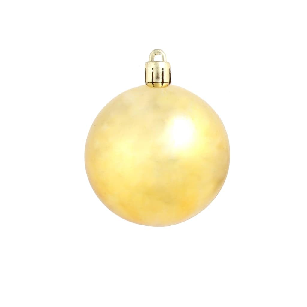 Lot de 100 boules de Noël 3/4/6 cm, dorées, mates, brillantes, scintillantes, boules de Noël