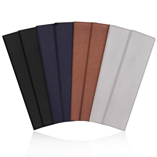 Image of Fishinsea 8 Pack Sport Headbands for Women, Elastic Soft Fabric Non-Slip Hair Bands Hair Warp for Daily Workout Yoga Running Sports, Combo 10
