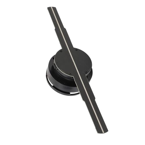 3D Hologram Projector Advertising Display, Professional Hologram Fan for Business Shop, 256 Light Beads High Resolution Supports WiFi APP 3D Advertising Machine (US Plug)