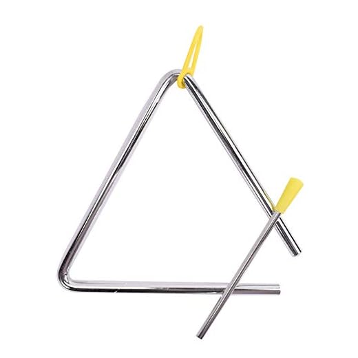 TRIXES Triángulo Musical con Batidor - Acero - Instrumento de Percusión