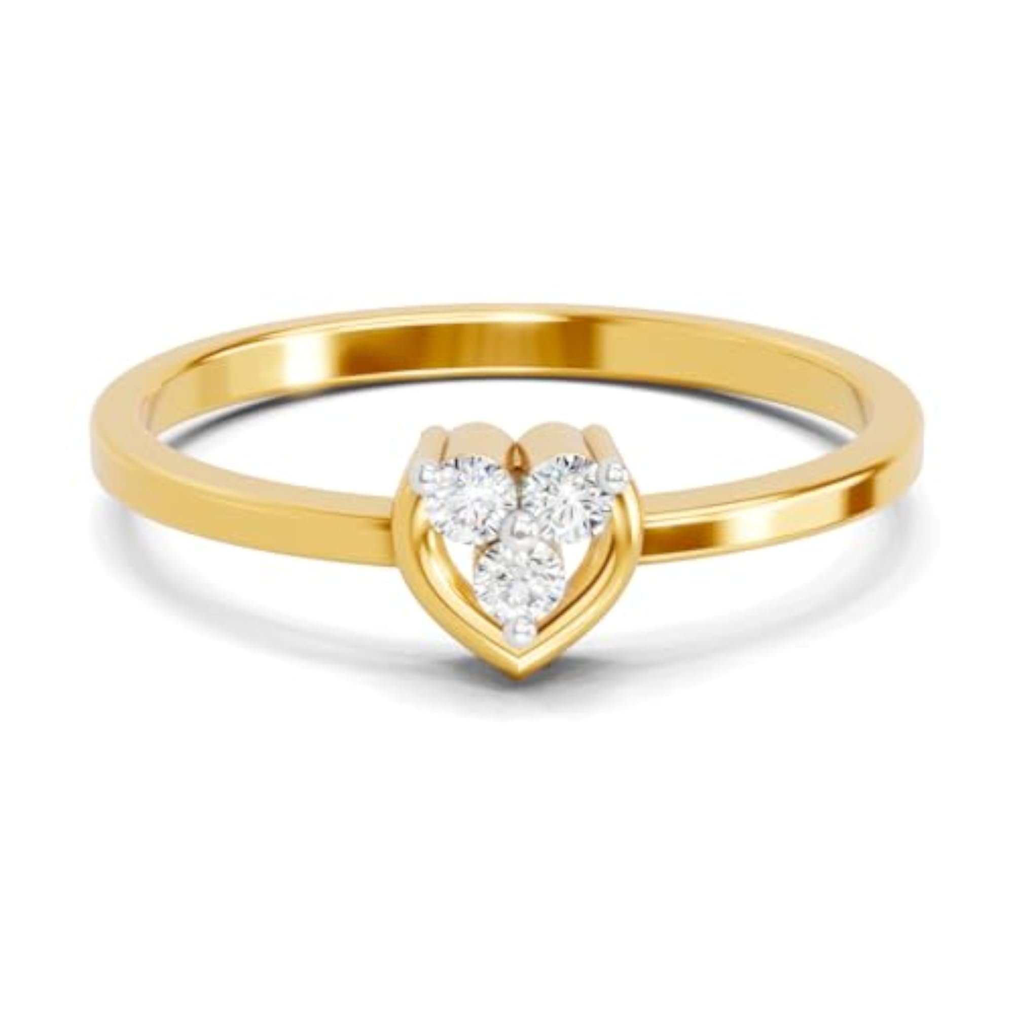 Women's Lab Grown Diamond Ring, 0.06ct 925 Silver