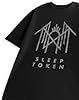 Sleep Token Unisex Black Short Sleeved T-Shirt | Crystalina Logo Graphic Tee for Music Lovers | Crew Neck Top for Everyday Wear | Band Merch - XXX-Large #5