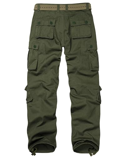 Cargo Pants for Men Camo Casual Pants Relaxed Fit BDU Hiking Pants Ripstop Work Pants with 8 Pockets2